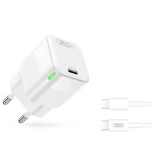 Мережевий Зарядний Пристрій XO CE06 PD 30W GaN Type-C to Type-C