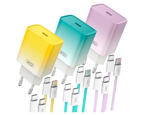 Мережевий Зарядний Пристрій XO CE18 1Type-C PD/QC 30W Type-C to Lightning
