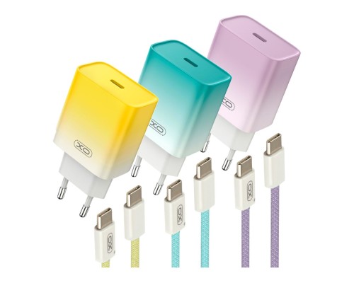 Мережевий Зарядний Пристрій XO CE18 1Type-C PD/QC 30W Type-C to Type-C