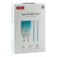 Мережевий Зарядний Пристрій XO CE18 1Type-C PD/QC 30W Type-C to Type-C