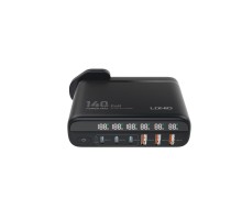 Мережевий Зарядний Пристрій LDNIO A6140C 140W LED display GAN
