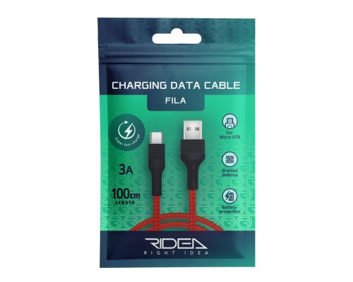 Кабель USB Ridea RC-M112 Fila Micro 3A