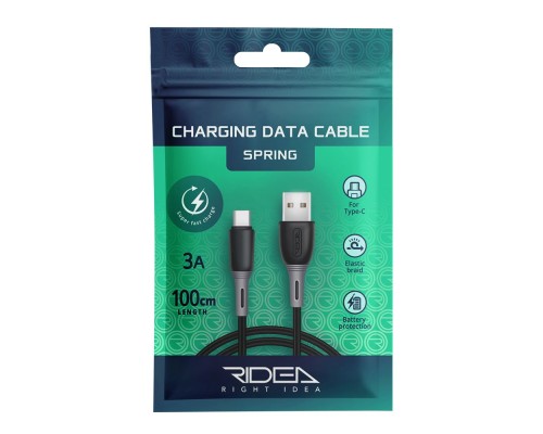Кабель USB Ridea RC-M123 Spring Type-C 3A