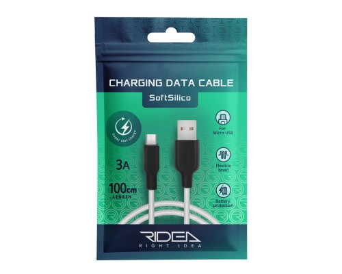 Кабель USB Ridea RC-M114 Soft Silico Micro 3A
