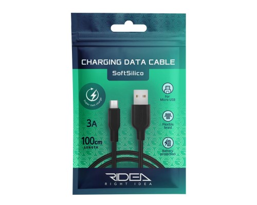 Кабель USB Ridea RC-M114 Soft Silico Micro 3A