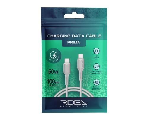 Кабель USB Ridea RC-M221 Prima 60W Type-C to Type-C
