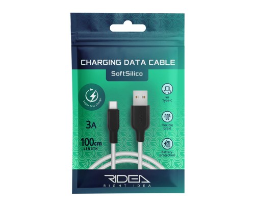 Кабель USB Ridea RC-M124 Soft Silico Type-C 3A
