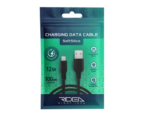 Кабель USB Ridea RC-M134 Soft Silico 12W Lightning