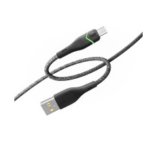 Кабель USB Ridea RC-RL15 RGB Light MicroUSB 3A 1.2m