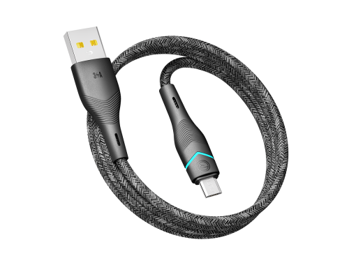 Кабель USB Ridea RC-RL15 RGB Light MicroUSB 3A 1.2m
