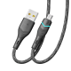 Кабель USB Ridea RC-RL15 RGB Light MicroUSB 3A 1.2m