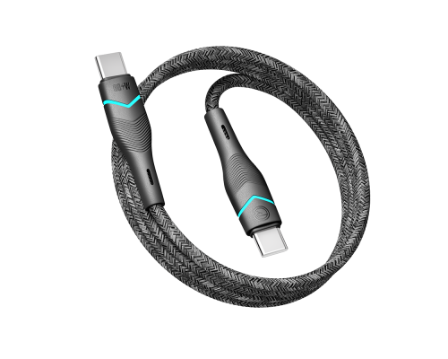 Кабель USB Ridea RC-RL15 RGB Light Type-C to Type-C 60W 1.2m