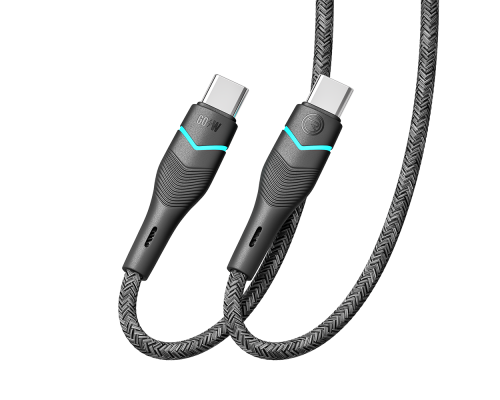 Кабель USB Ridea RC-RL15 RGB Light Type-C to Type-C 60W 1.2m