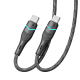 Кабель USB Ridea RC-RL15 RGB Light Type-C to Type-C 60W 1.2m
