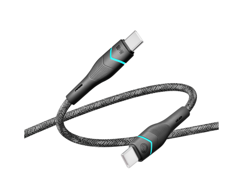 Кабель USB Ridea RC-RL15 RGB Light Type-C to Type-C 60W 1.2m