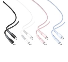 Кабель USB XO NB-Q226A 27W Silicone two-color TYPE-C to Lightning