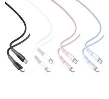 Кабель USB XO NB-Q226B 60W Silicone two-color Type-C to Type-C