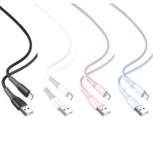 Кабель USB XO NB225 Silicone two-color Lightning