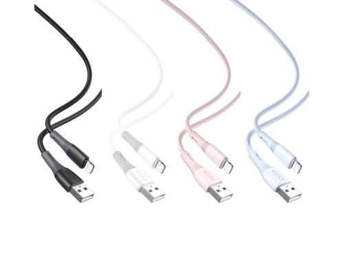 Кабель USB XO NB225 Silicone two-color Lightning