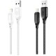 Кабель USB XO NB235 Zebra series Braided 2.4A Lightning