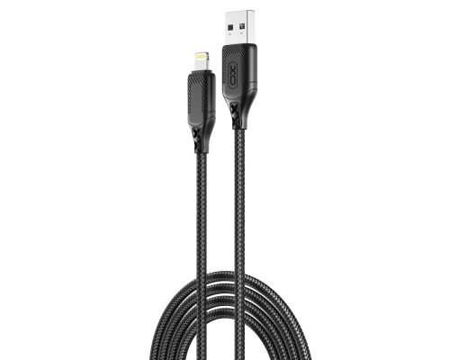Кабель USB XO NB235 Zebra series Braided 2.4A Lightning