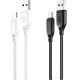 Кабель USB XO NB235 Zebra series Braided 2.4A Type C