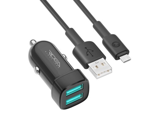 Автомобільний Зарядний Пристрій Ridea RCC-21112 Grand Micro 2USB 2.4 A