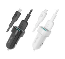 Автомобільний Зарядний Пристрій Ridea RCC-21212 Grand Type-C 2USB 2.4 A