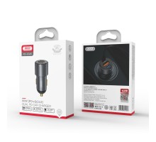 Автомобільний Зарядний Пристрій XO CC45 PD30W PD+USB30W Shared 60W Metal