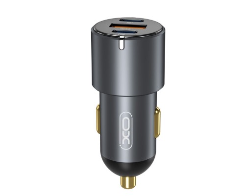 Автомобільний Зарядний Пристрій XO CC45 PD30W PD+USB30W Shared 60W Metal
