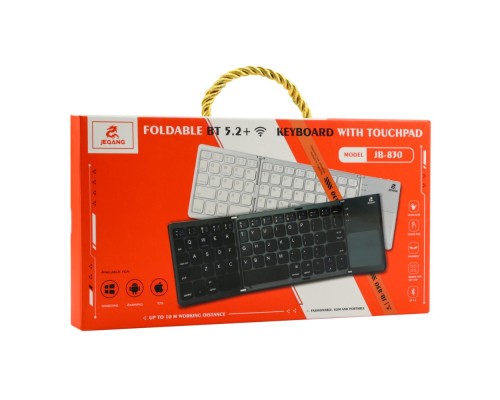 Клавіатура  бездротова JEQANG JB-830 Foldable Bluetooth with touchpad