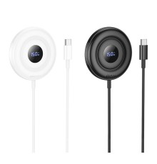 Бездротовий Зарядний Пристрій Hoco CW61 Magnetic 15W LED Display