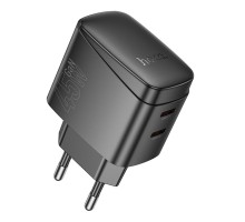 Мережевий Зарядний Пристрій Hoco CS62A 2USB-C PD/QC 45W GAN