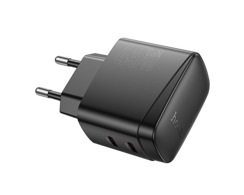 Мережевий Зарядний Пристрій Hoco CS62A 2USB-C PD/QC 45W GAN