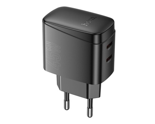 Мережевий Зарядний Пристрій Hoco CS62A 2USB-C PD/QC 45W GAN