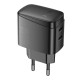 Мережевий Зарядний Пристрій Hoco CS62A 2USB-C PD/QC 45W GAN