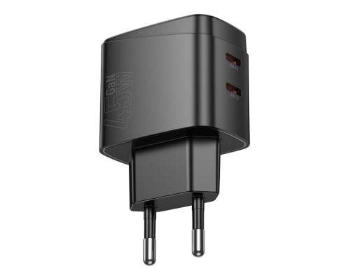 Мережевий Зарядний Пристрій Hoco CS62A 2USB-C PD/QC 45W GAN