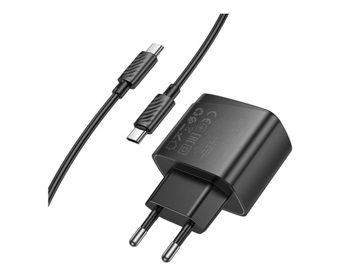 Мережевий Зарядний Пристрій Hoco CS62A 2USB-C PD/QC 45W GAN+Type-C to Type-C