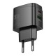 Мережевий Зарядний Пристрій Hoco CS61A 1USB/1USB-C PD/QC 30W