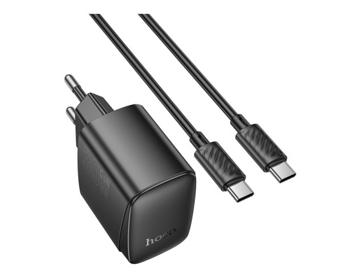 Мережевий Зарядний Пристрій Hoco CS61A 1USB/1USB-C PD/QC 30W+Type-C to Type-C