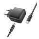 Мережевий Зарядний Пристрій Hoco CS61A 1USB/1USB-C PD/QC 30W+Type-C to Type-C