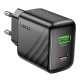 Мережевий Зарядний Пристрій Hoco CS25A 1USB-C/1USB PD/QC 20W