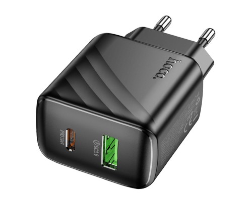 Мережевий Зарядний Пристрій Hoco CS25A 1USB-C/1USB PD/QC 20W