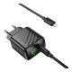 Мережевий Зарядний Пристрій Hoco CS25A 1USB-C/1USB PD/QC 20W+Type-C to Lightning