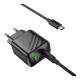 Мережевий Зарядний Пристрій Hoco CS25A 1USB-C/1USB PD/QC 20W+Type-C to Type-C