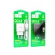 Мережевий Зарядний Пристрій Hoco C140A 1USB QC 18W+USB to Type-C