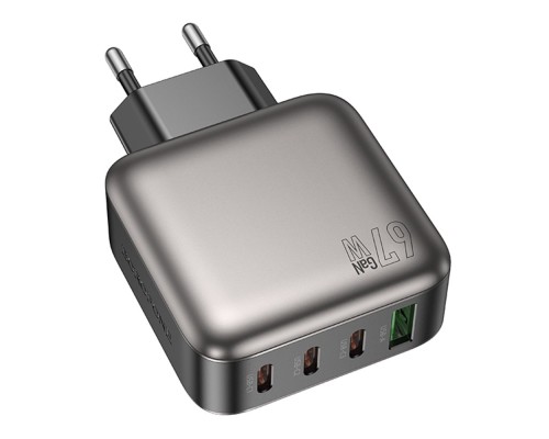 Мережевий Зарядний Пристрій Borofone BAS57A 3USB-C/1USB PD/QC 67W GAN