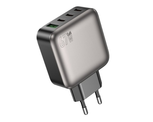 Мережевий Зарядний Пристрій Borofone BAS57A 3USB-C/1USB PD/QC 67W GAN
