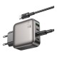 Мережевий Зарядний Пристрій Borofone BAS57A 3USB-C/1USB PD/QC 67W GAN+Type-C to Type-C