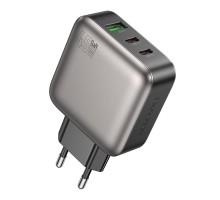 Мережевий Зарядний Пристрій Borofone BAS56A 2USB-C/1USB QC/PD 45W GAN
